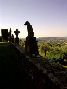 The view from Villa Gamberaia The view from Villa Gamberaia