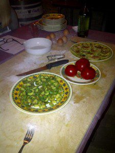tomatoes, zucchini and eggplants for the bruscette tomatoes, zucchini and eggplants for the bruscette